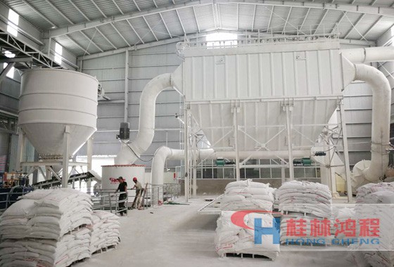 桂林鴻程碳酸鈣磨粉機制粉生產線案例 桂林鴻程碳酸鈣磨粉機制粉生產線案例