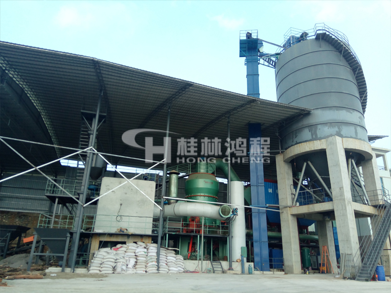 磨粉生產線，鉀長石磨粉生產線，鉀長石磨粉機，立式磨粉機，立磨，磨粉設備，桂林鴻程